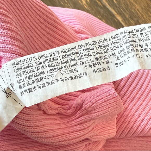 English Rose Ribbed Puff Sleeve Top Size Medium‎ - Picture 6 of 7